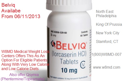 Belviq diet pill available at W8MD Medical Weight Loss Centers